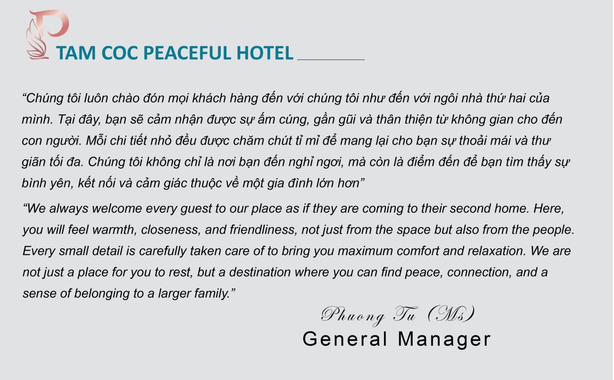 Tam Coc Peaceful Hotel Ninh Bình Ngoại thất bức ảnh